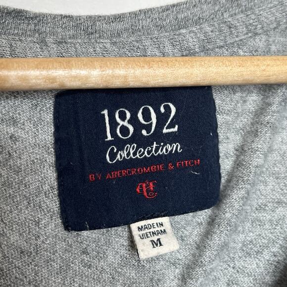 Abercrombie & Fitch Y2K Logo Baby Tee Womens M 1892 Collection T Shirt Pink - Picture 4 of 6